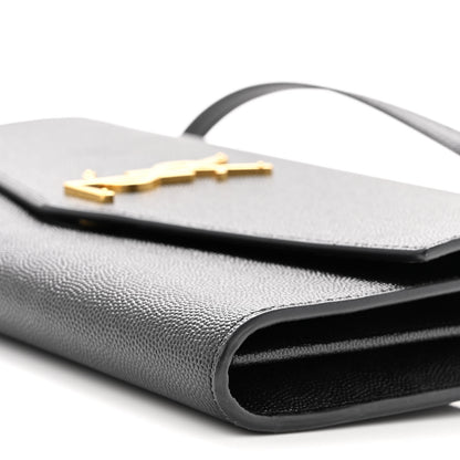 Saint Laurent Grain De Poudre Mini Uptown Crossbody Bag Black 10 of 10