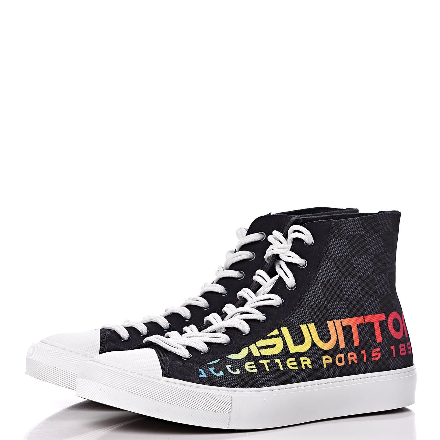 Damier Cobalt Tattoo Sneaker Boots 9.5