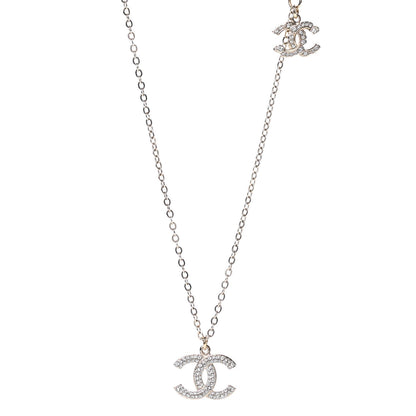 Chanel Crystal CC Necklace Light Gold 1 of 5