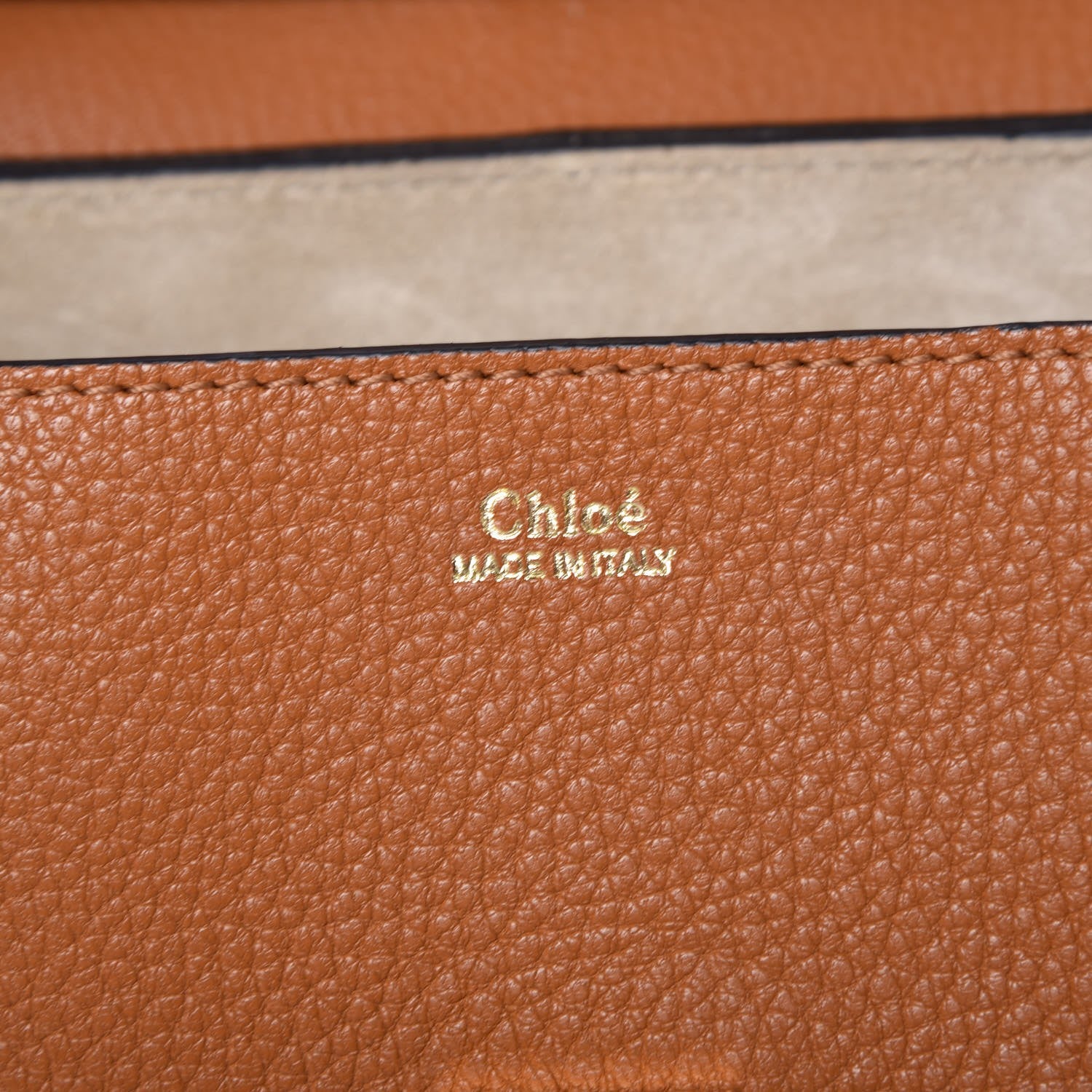 Chloe Grained Lambskin Drew Shoulder Bag Caramel 6 of 8