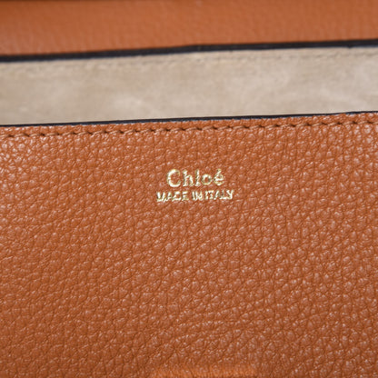 Chloe Grained Lambskin Drew Shoulder Bag Caramel 6 of 8