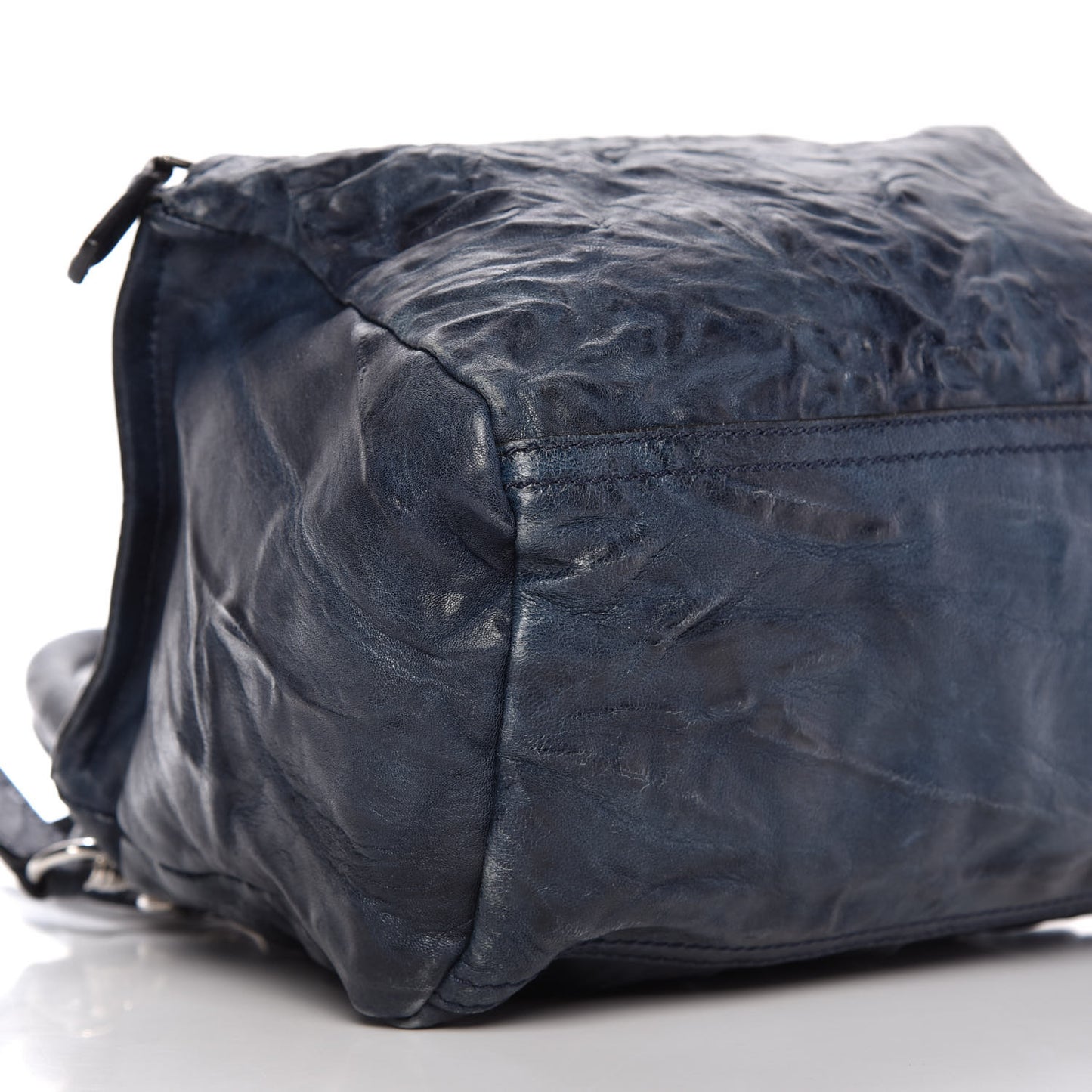 Tumbled Sheepskin Small Pandora Navy