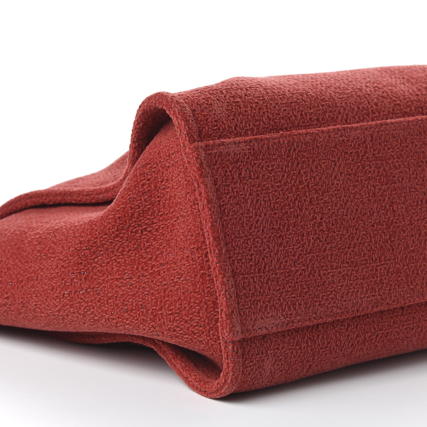 Lurex Boucle Medium Deauville Tote Red