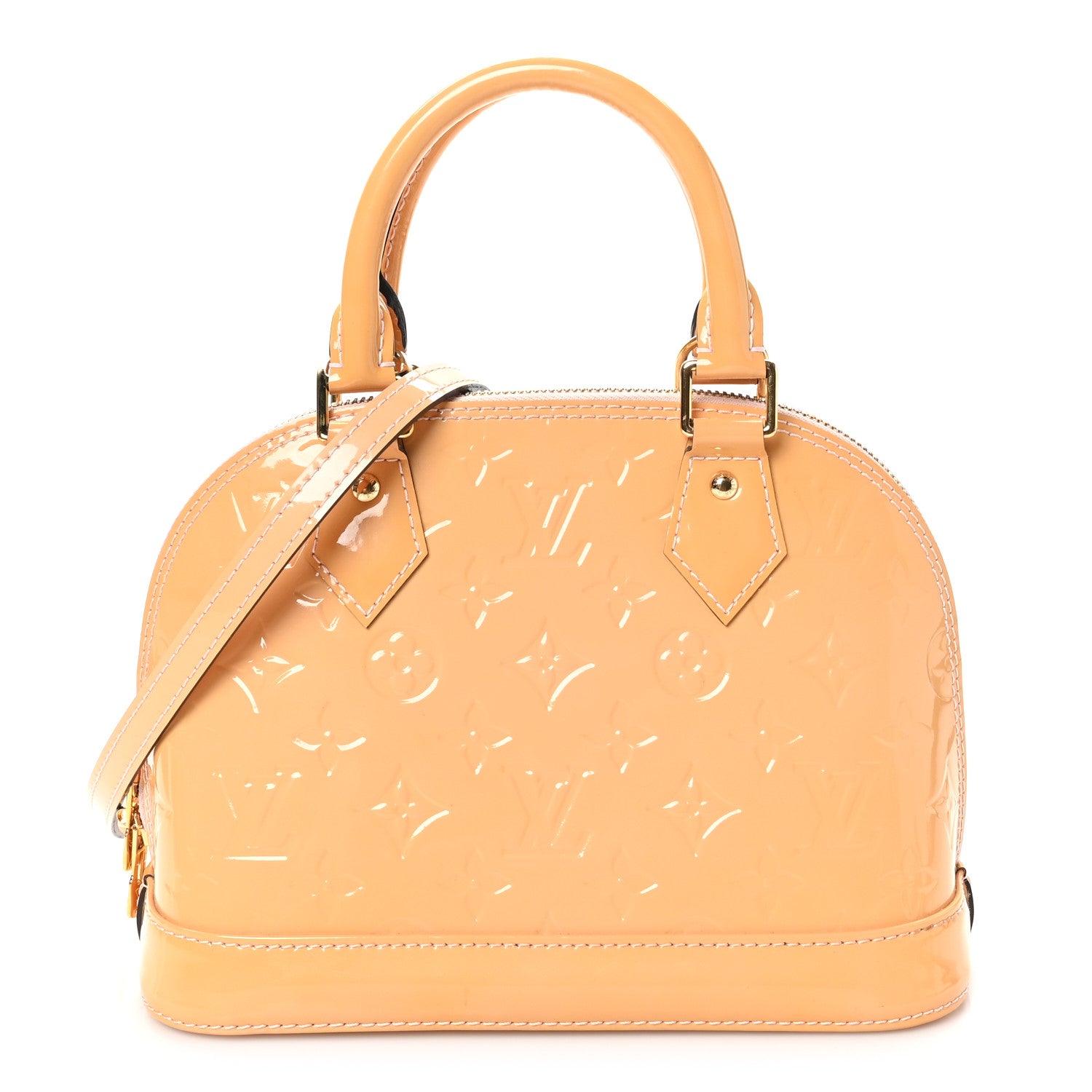 Louis Vuitton Vernis Alma BB Rose Velours 1 of 10