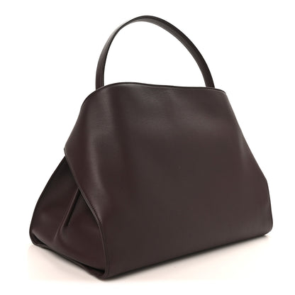 Salvatore Ferragamo Calfskin Large Hug Soft Bicolor Shoulder Bag Oxblood 3 of 10
