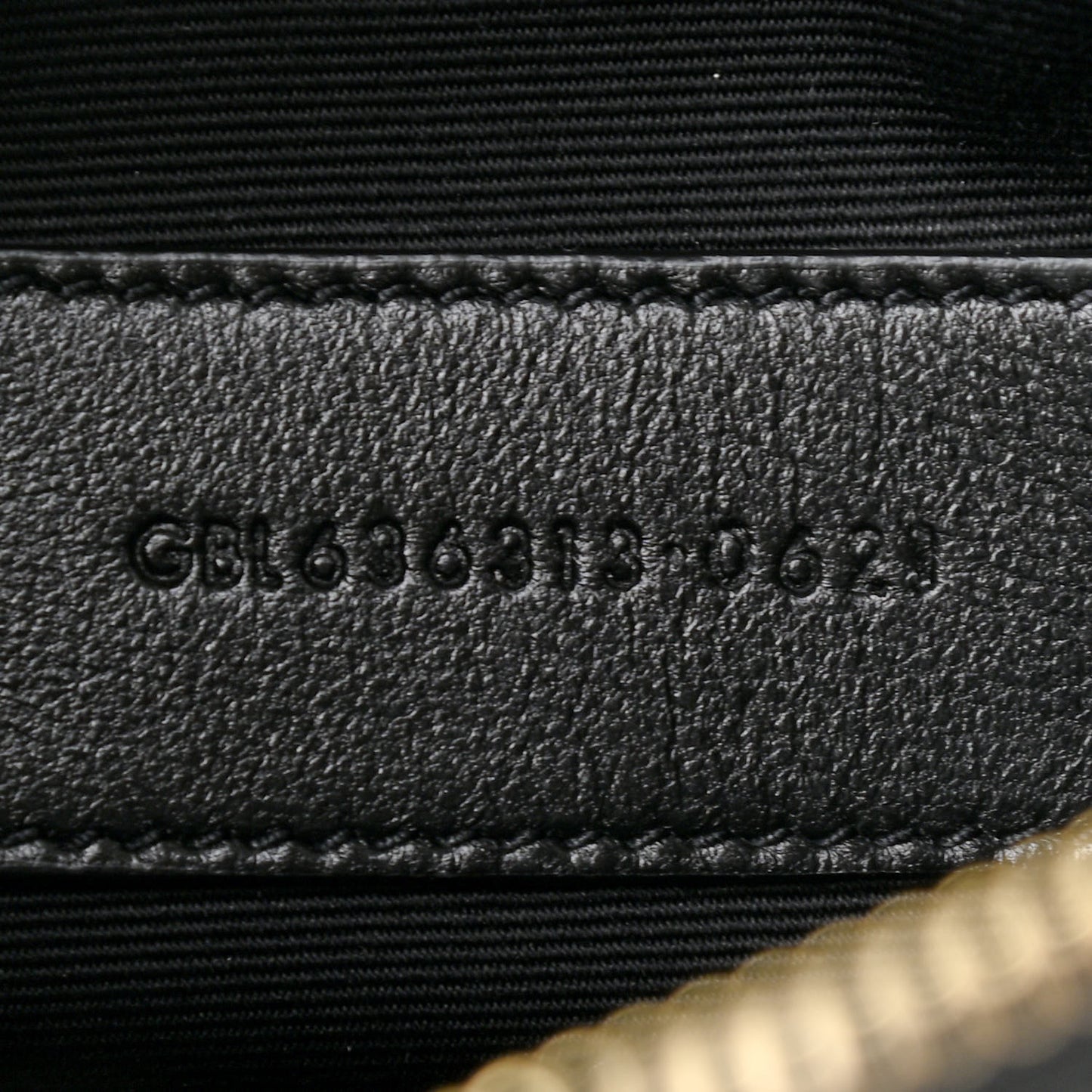 Grain De Poudre Chevron Monogram Large Bill Pouch Black