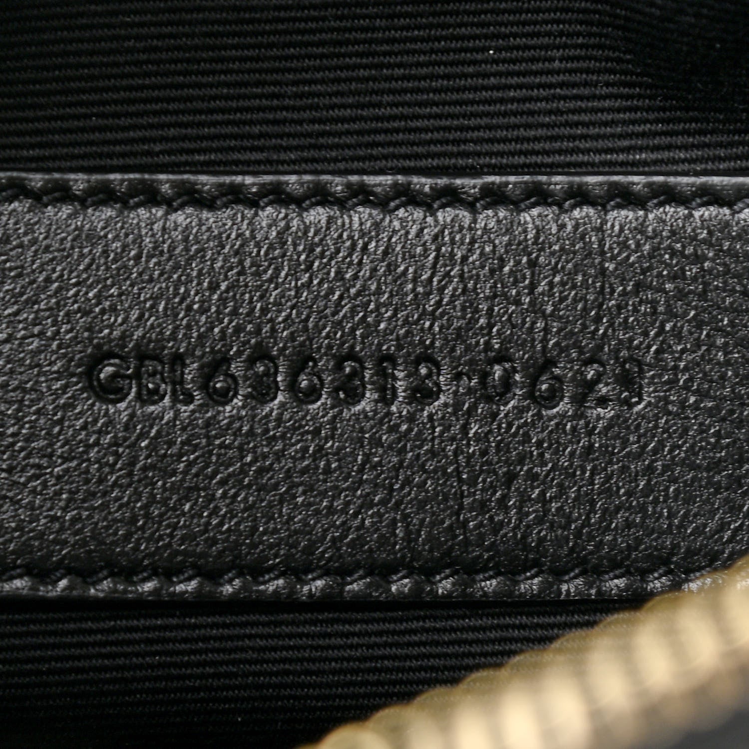 Saint Laurent Grain De Poudre Chevron Monogram Large Bill Pouch Black 7 of 7