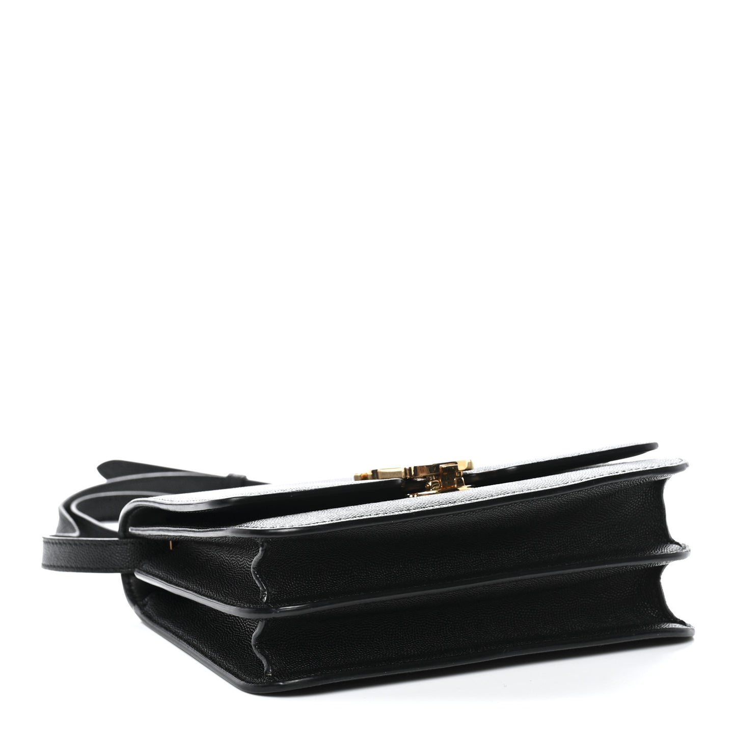 Grained Calfskin Small TB Bag Black