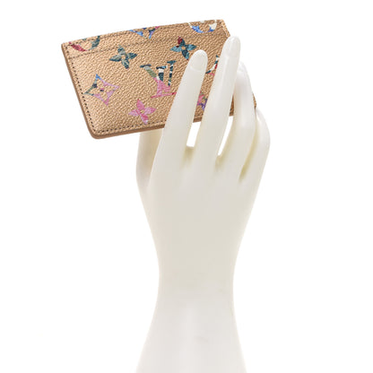 Louis Vuitton Metallic Monogram LV Garden Card Holder Gold 2 of 7