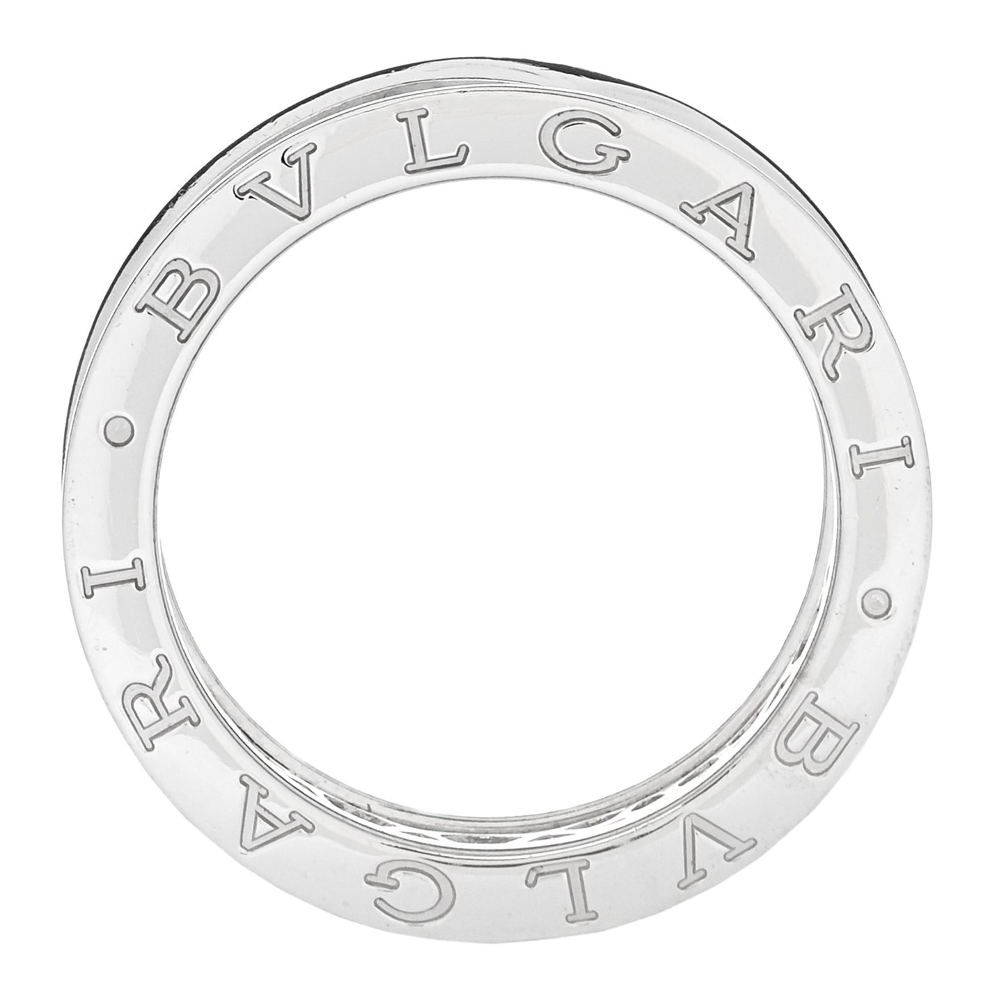 18K White Gold Diamond B.Zero1 Pave Ring 54 6.75