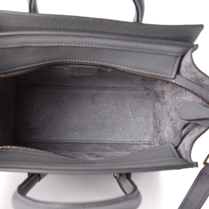 Celine Baby Drummed Calfskin Nano Luggage Kohl 5 of 11