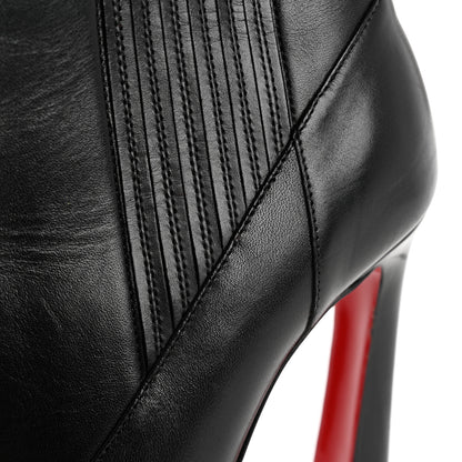 Christian Louboutin Calfskin Shine Me In The 90s 85 Ankle Boots 36 Black 11 of 13