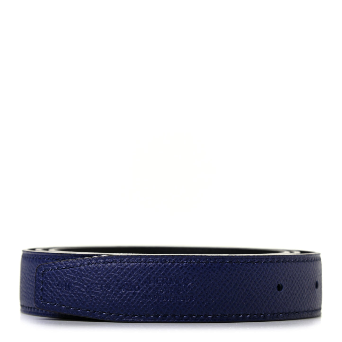Epsom Swift 24mm Belt Strap 90 Black Bleu Saphir