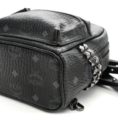 MCM Visetos Side Stud X-Mini Stark Bebe Boo Backpack Black 8 of 8