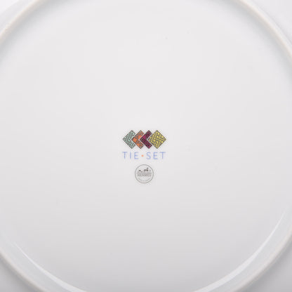 Hermes Porcelain Tie Dinner Plate Set of 2 8 of 12