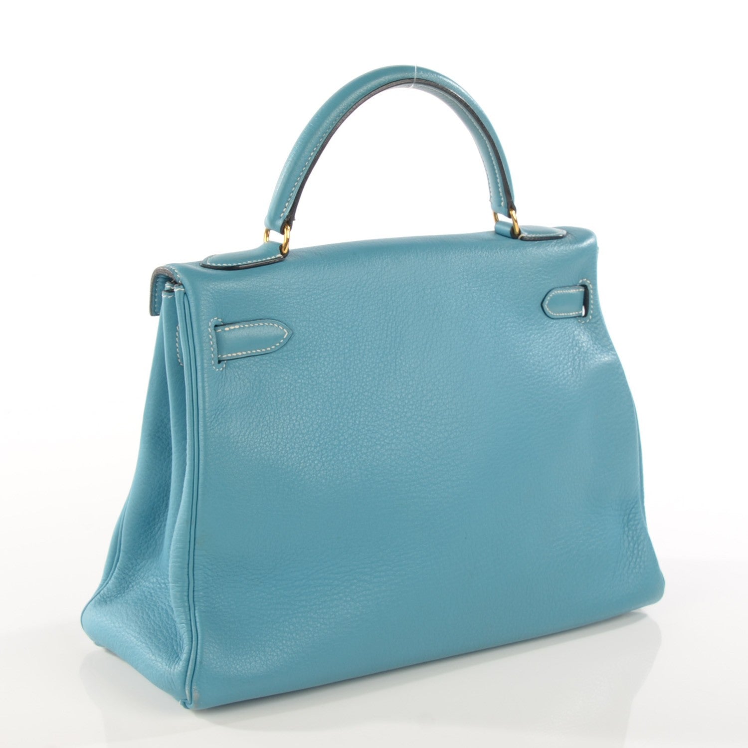 Hermes Taurillon Clemence Kelly Retourne 32 Blue Jean 3 of 20