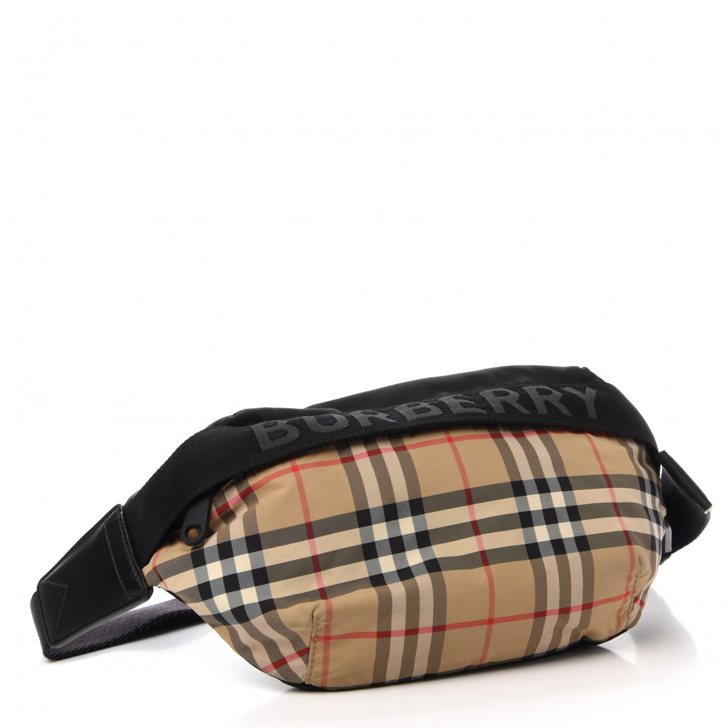 Nylon Vintage Check Sonny Bum Bag Archive Beige Black