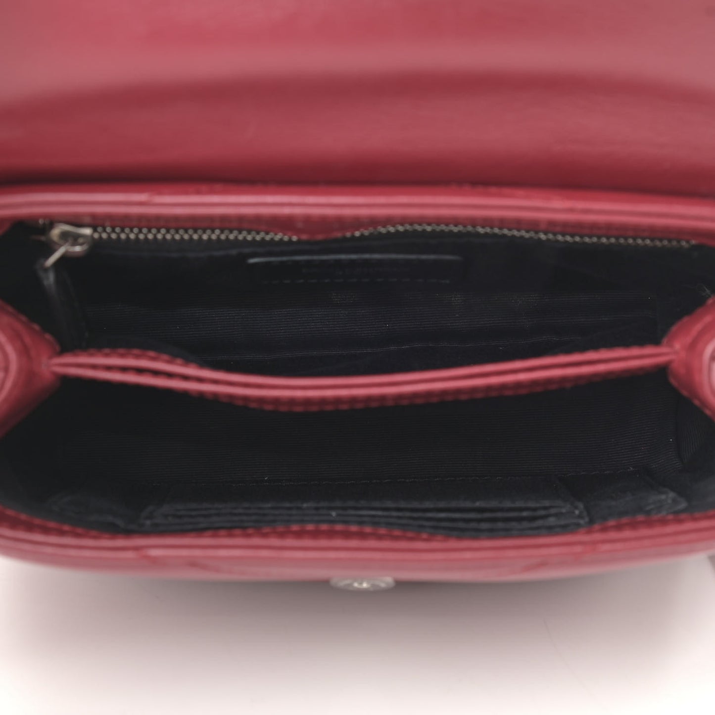 Calfskin Y Quilted Monogram Toy Loulou Crossbody Bag Rouge
