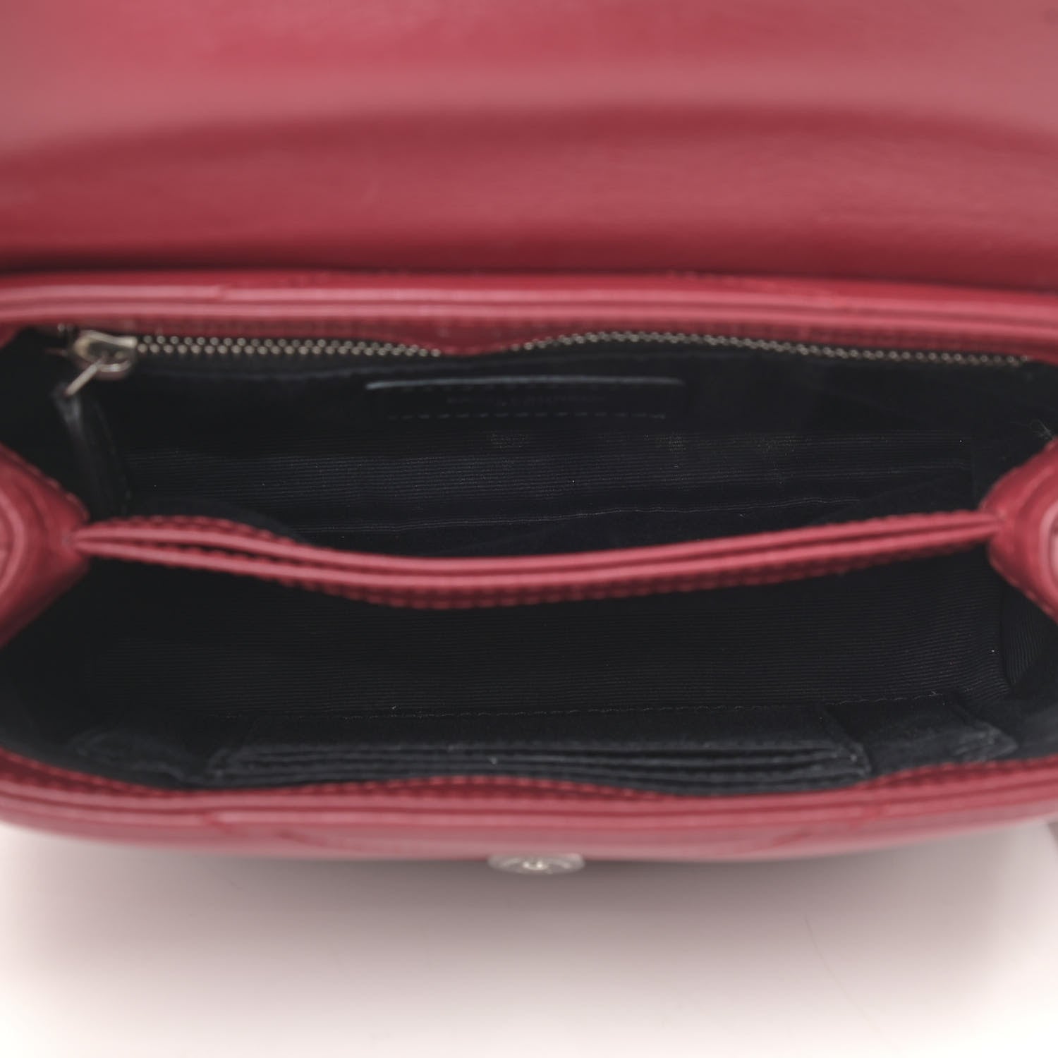 Saint Laurent Calfskin Y Quilted Monogram Toy Loulou Crossbody Bag Rouge 4 of 12
