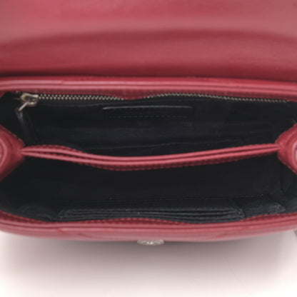 Saint Laurent Calfskin Y Quilted Monogram Toy Loulou Crossbody Bag Rouge 4 of 12