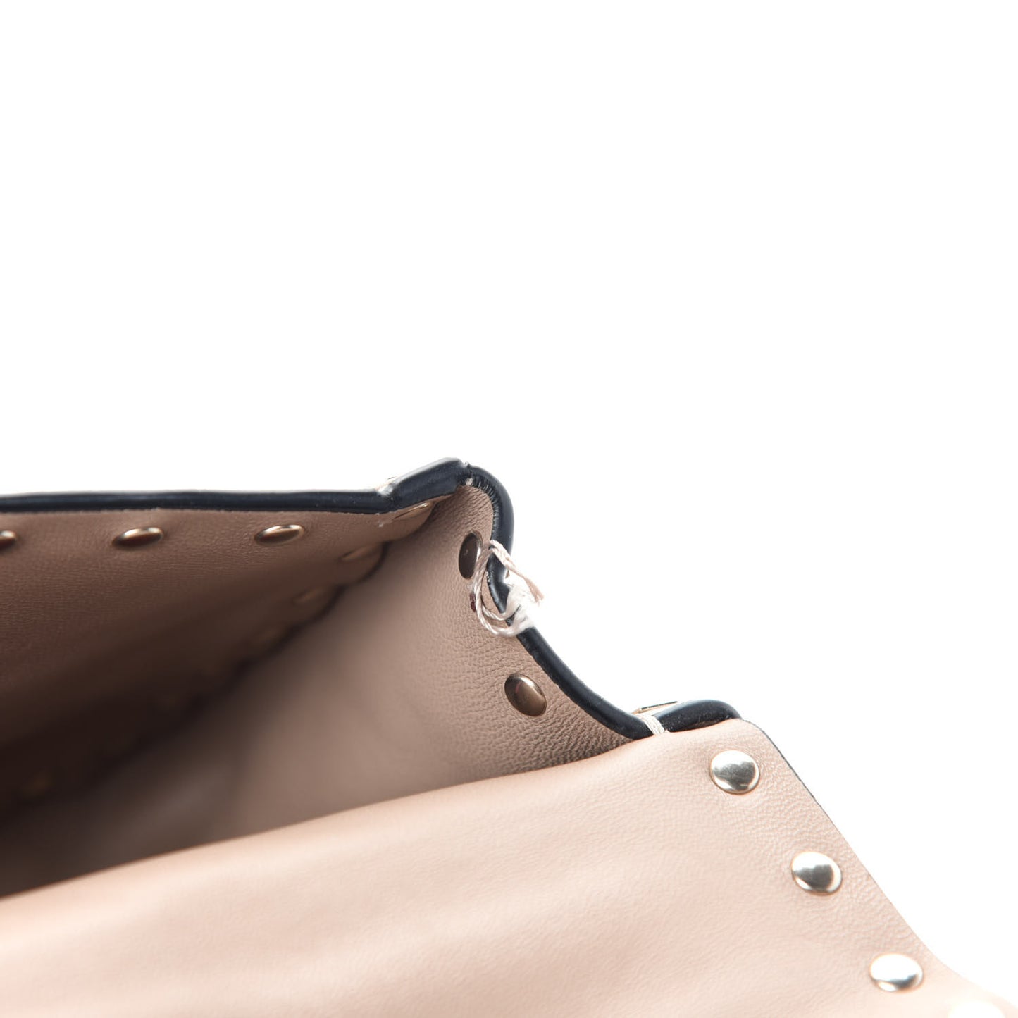 Nappa Small Rockstud Spike Shoulder Bag Poudre