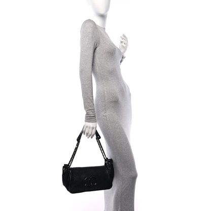 Chanel Calfskin Diamond Stitch Accordion Flap Black 2 of 10