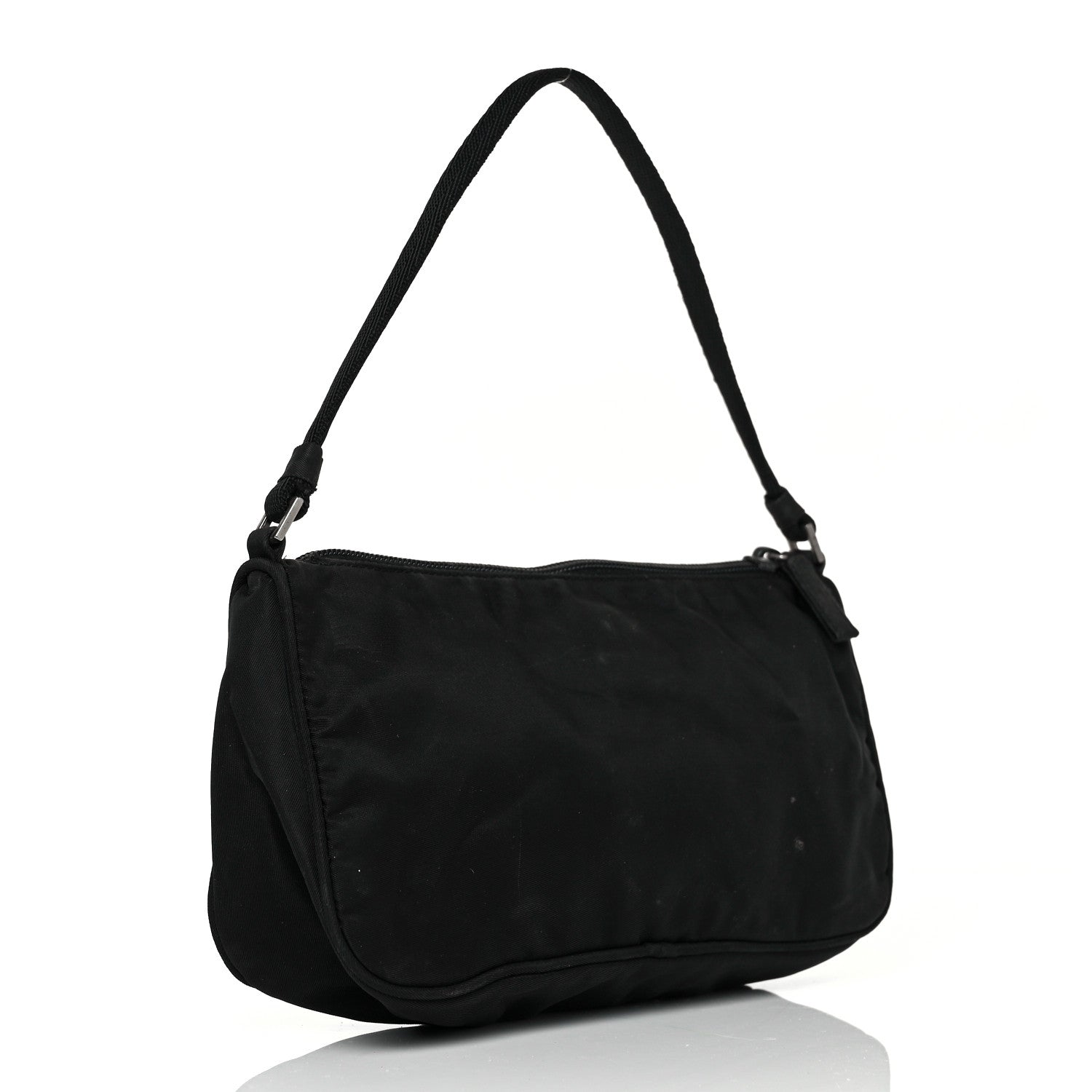 Prada Tessuto Nylon Pochette Bag Black 3 of 9