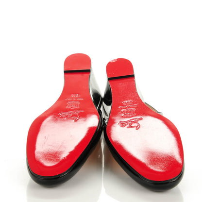 Christian Louboutin Patent Cynthia Sling Back Wedges 38.5 Black 5 of 6