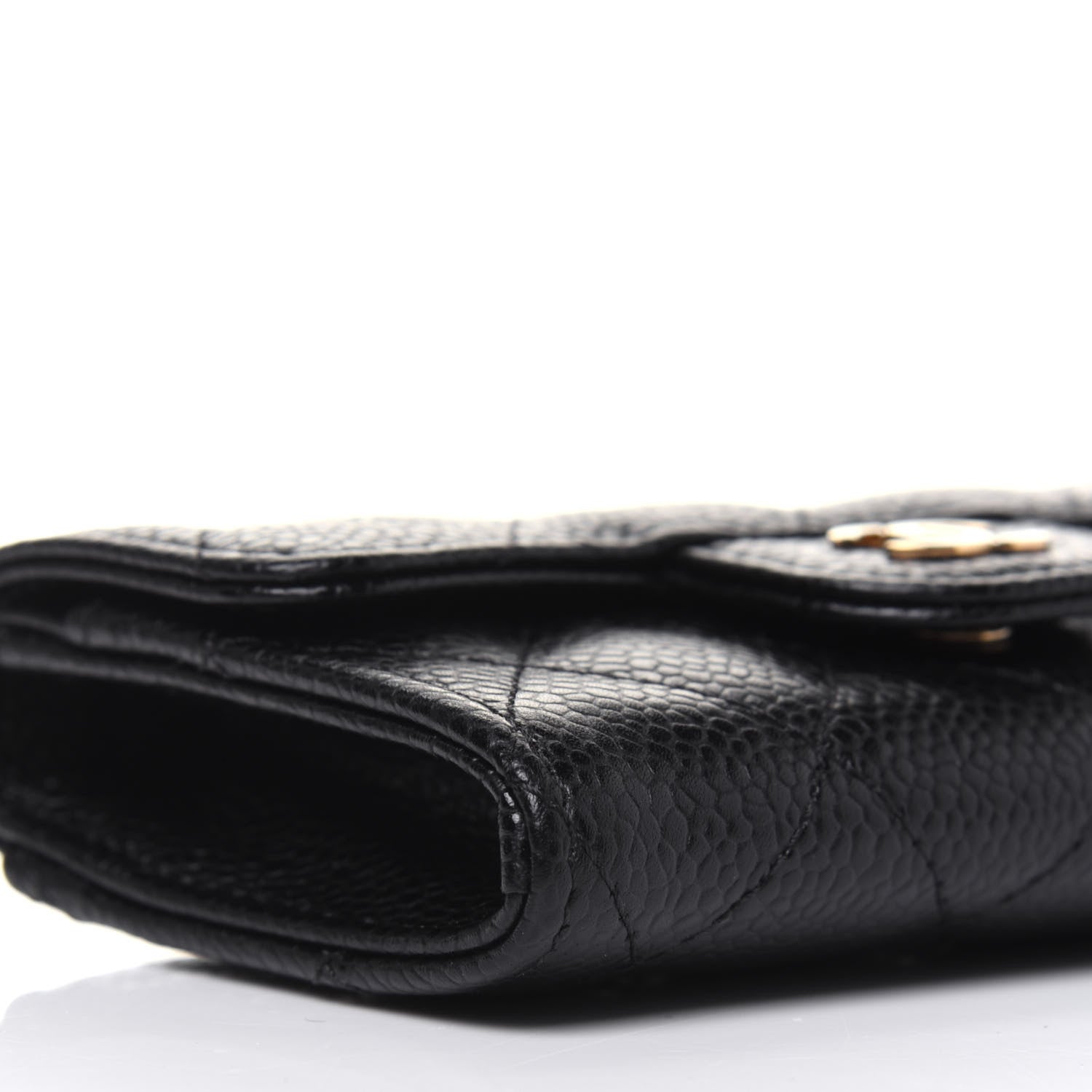 Chanel Caviar Quilted Flap Card Holder Wallet Black 9 of 12