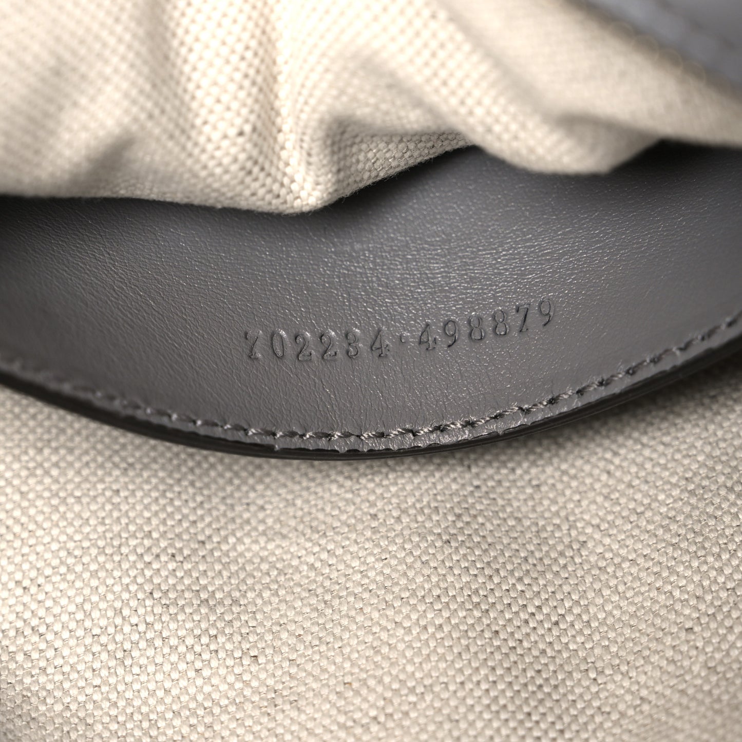 Calfskin GG Matelasse Shoulder Bag Dusty Grey Natural