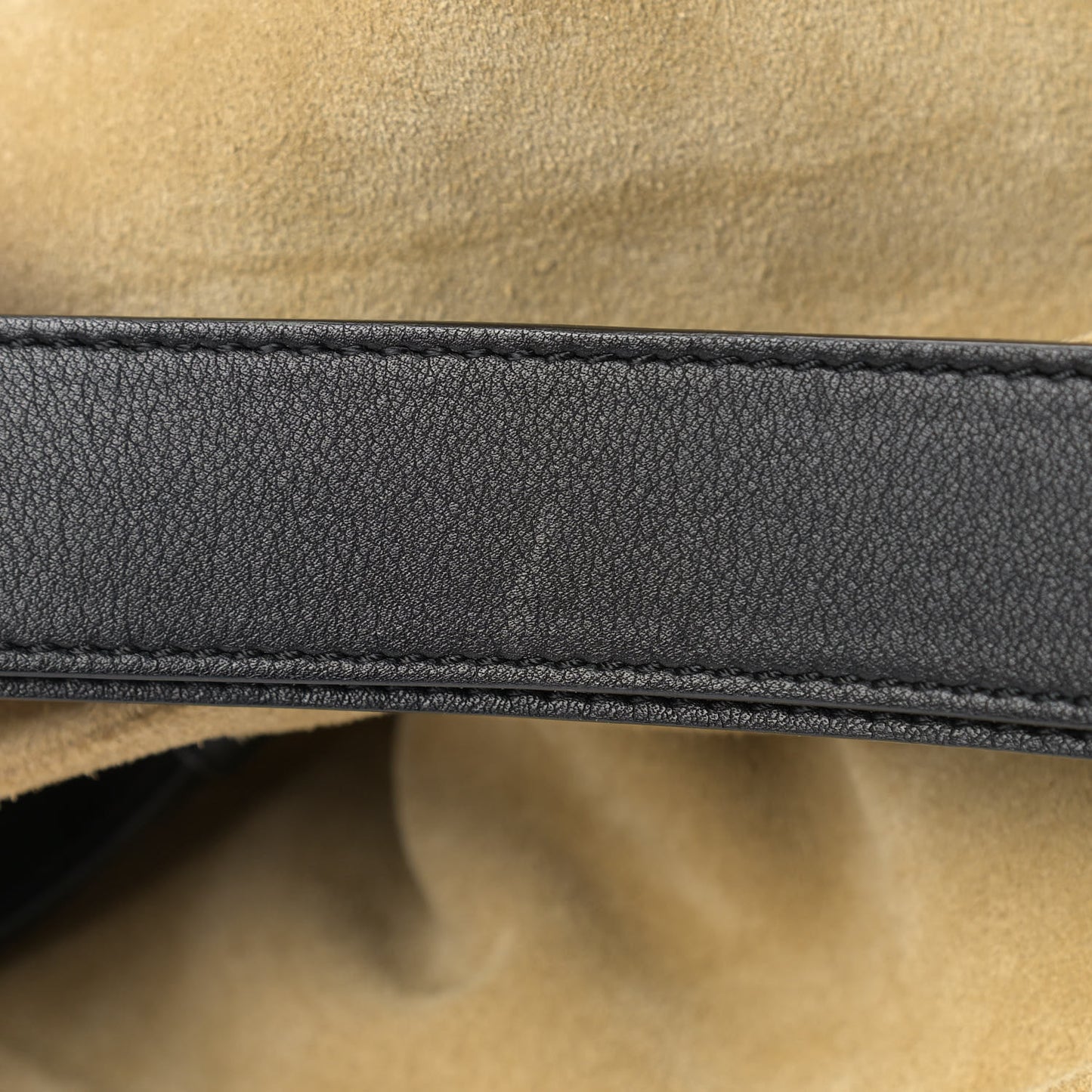 Suede Flamenco Knot Bag Gold Brown