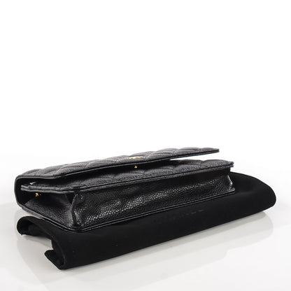 Chanel Caviar Quilted Wallet On Chain WOC Black 4 of 8