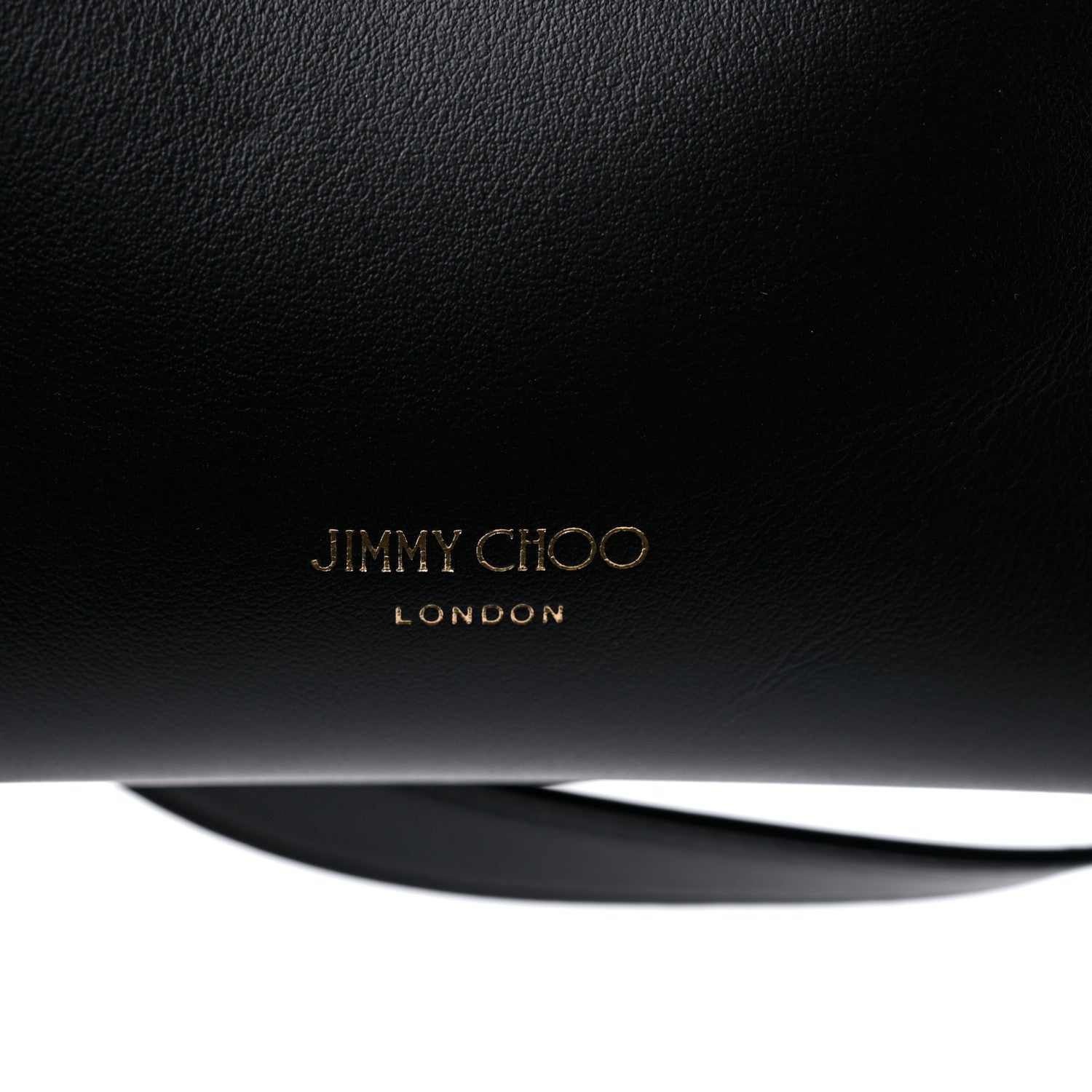 Jimmy Choo Smooth Shiny Calfskin Bon Bon Bucket Bag Black 8 of 8