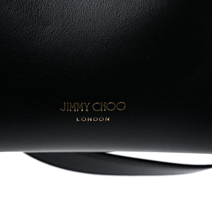 Jimmy Choo Smooth Shiny Calfskin Bon Bon Bucket Bag Black 8 of 8