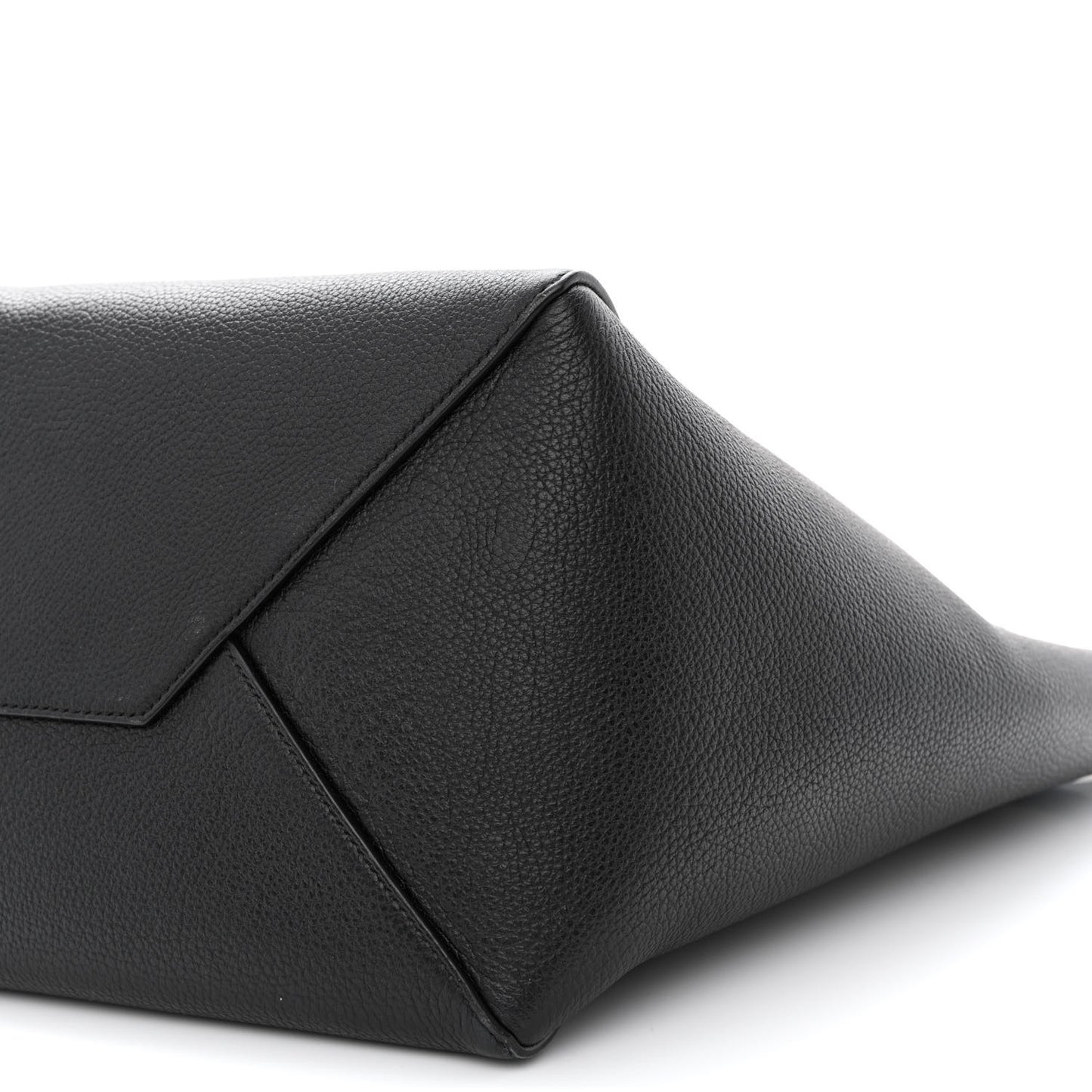 Soft Grained Calfskin Small Belt Cabas Phantom Black