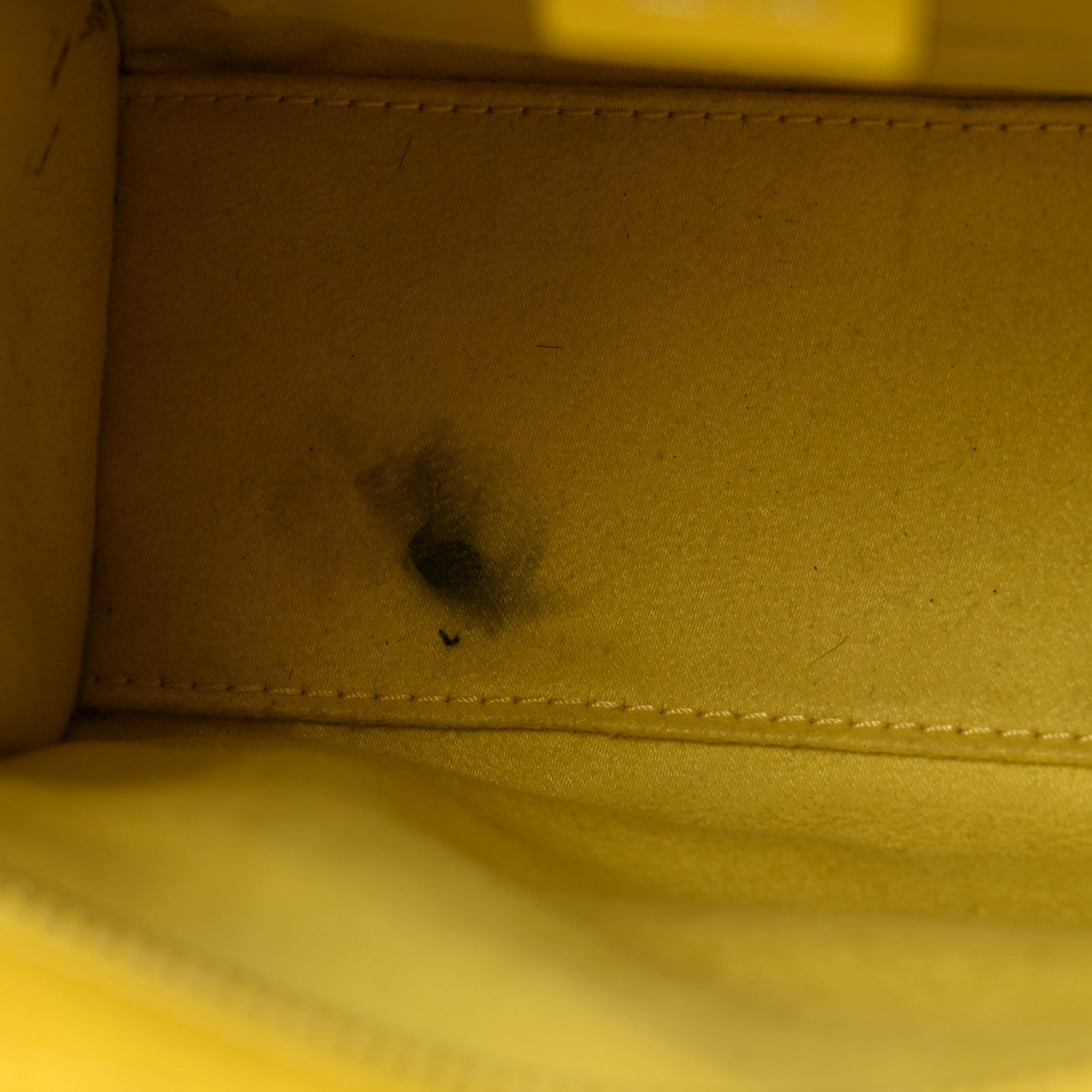 Celine Drummed Calfskin Nano Luggage Citron 12 of 14
