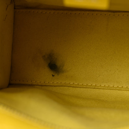 Celine Drummed Calfskin Nano Luggage Citron 12 of 14