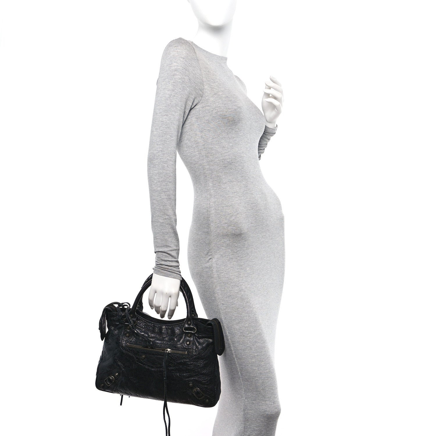 Balenciaga Agneau Classic Hardware Town Black 2 of 11