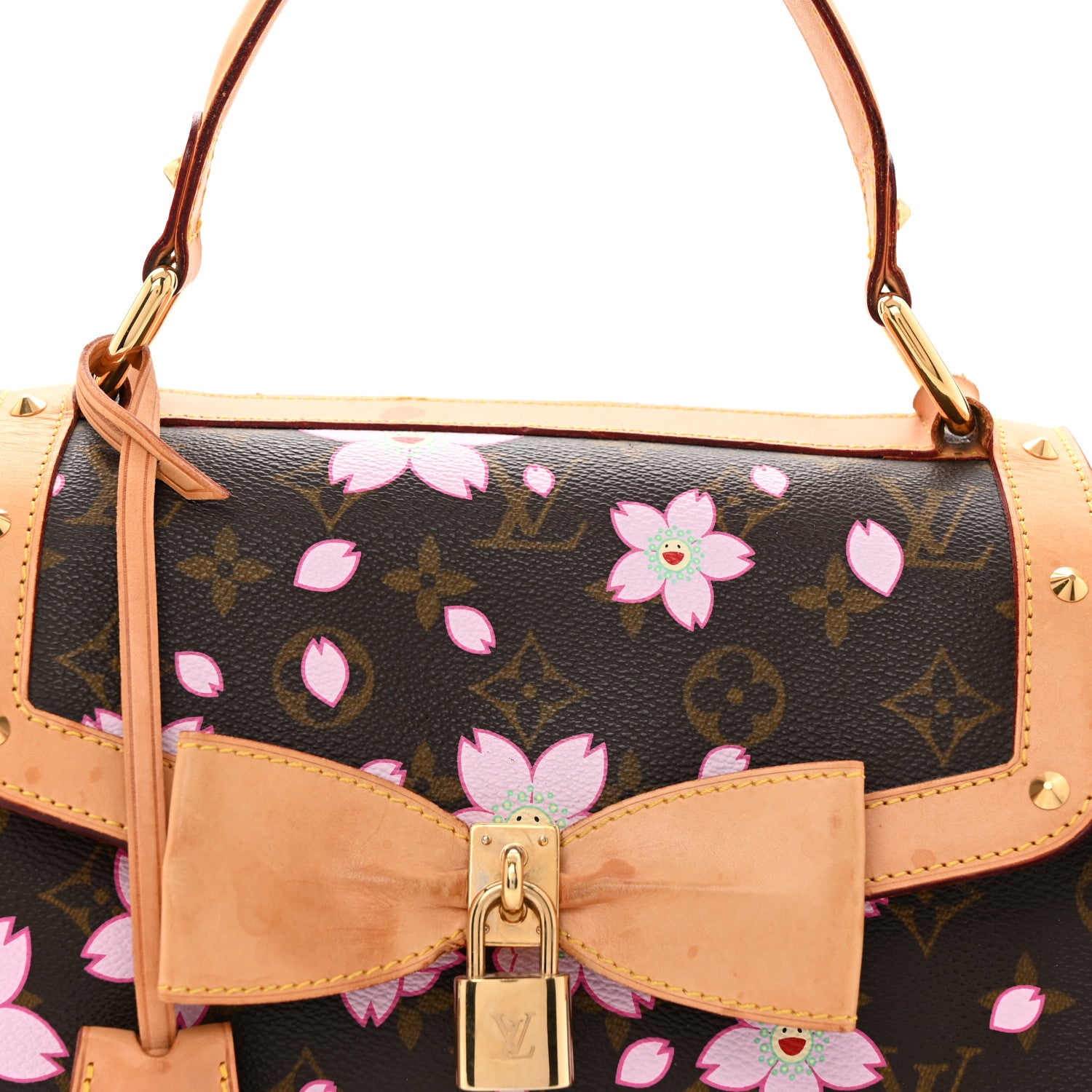 Louis Vuitton Monogram Cherry Blossom Sac Retro Bag Brown 7 of 12
