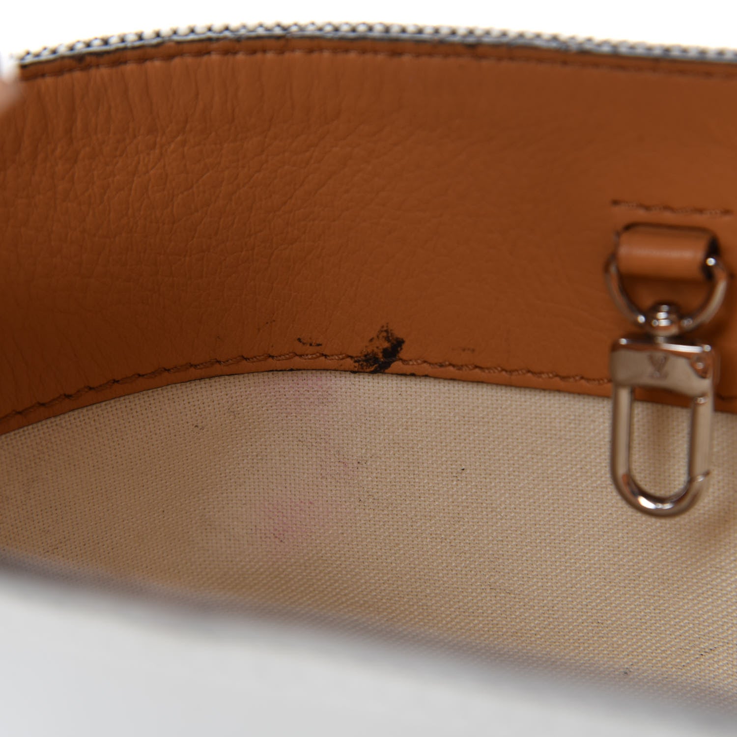 Louis Vuitton Calfskin Canvas V Bucket Bag GM 12 of 19