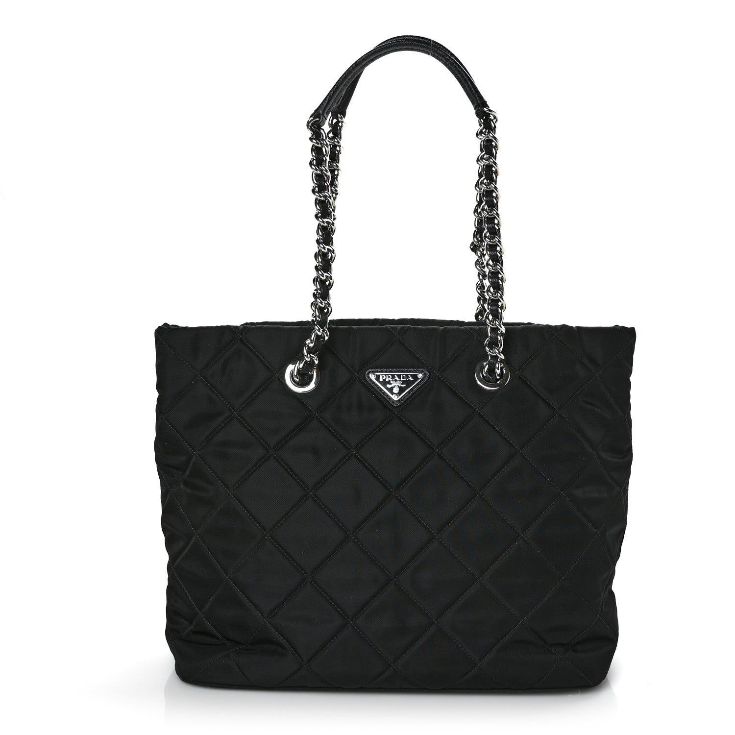 Prada Nylon Tessuto Impuntu Quilted Tote Black 1 of 7