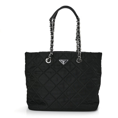Prada Nylon Tessuto Impuntu Quilted Tote Black 1 of 7