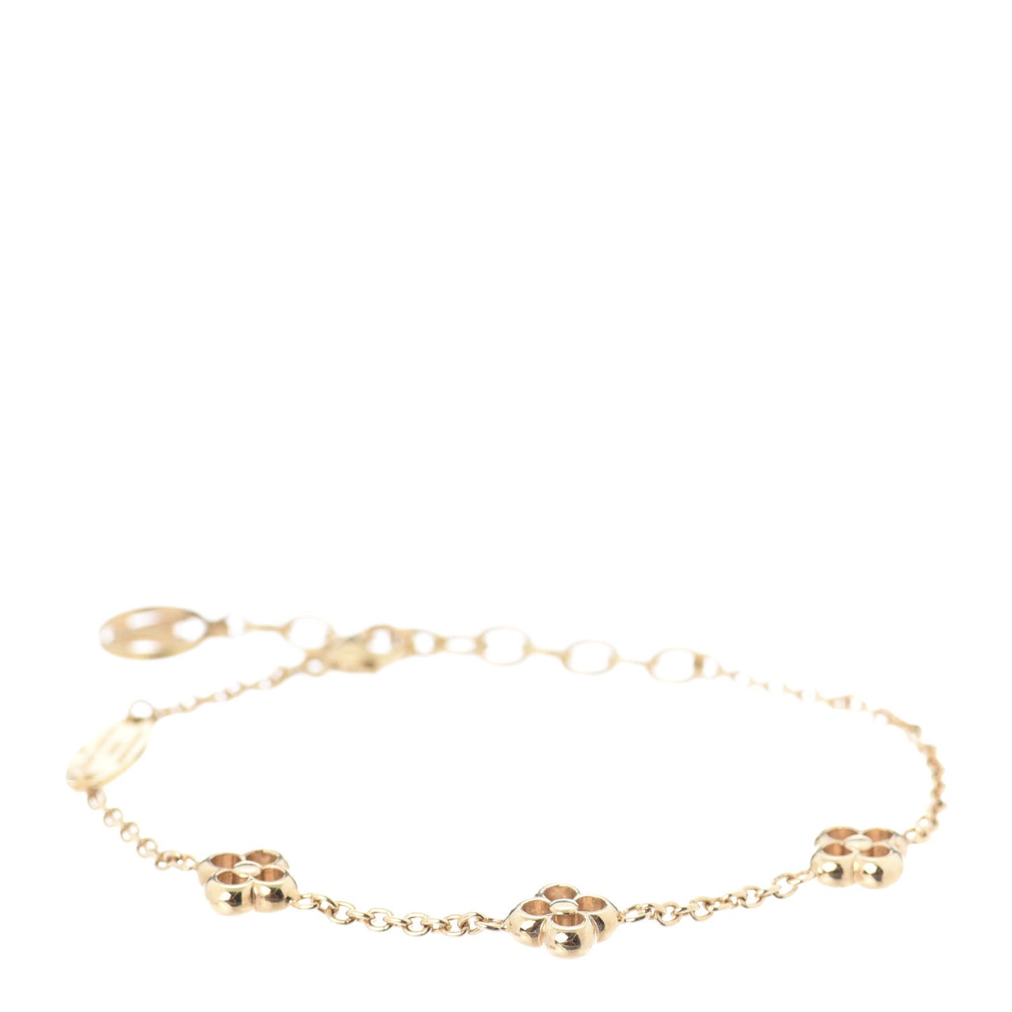 Brass Flower Full Bracelet Gold