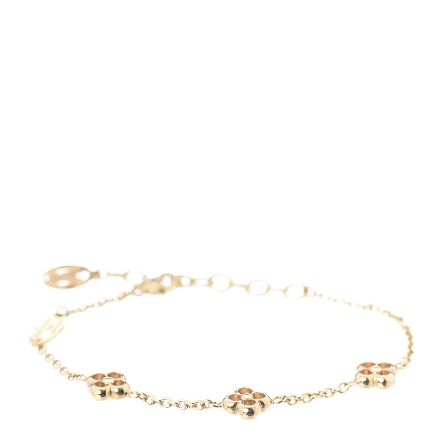 Louis Vuitton Brass Flower Full Bracelet Gold 1 of 4