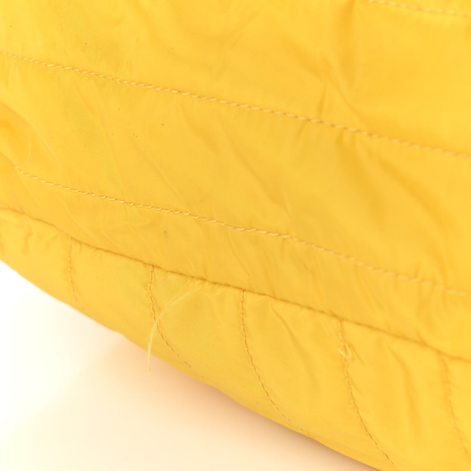 Chanel Nylon Vertical Quilted Jumbo Flap Yellow 12 of 12