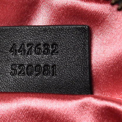 Gucci Velvet Matelasse Small GG Marmont Chain Shoulder Bag Black 6 of 11