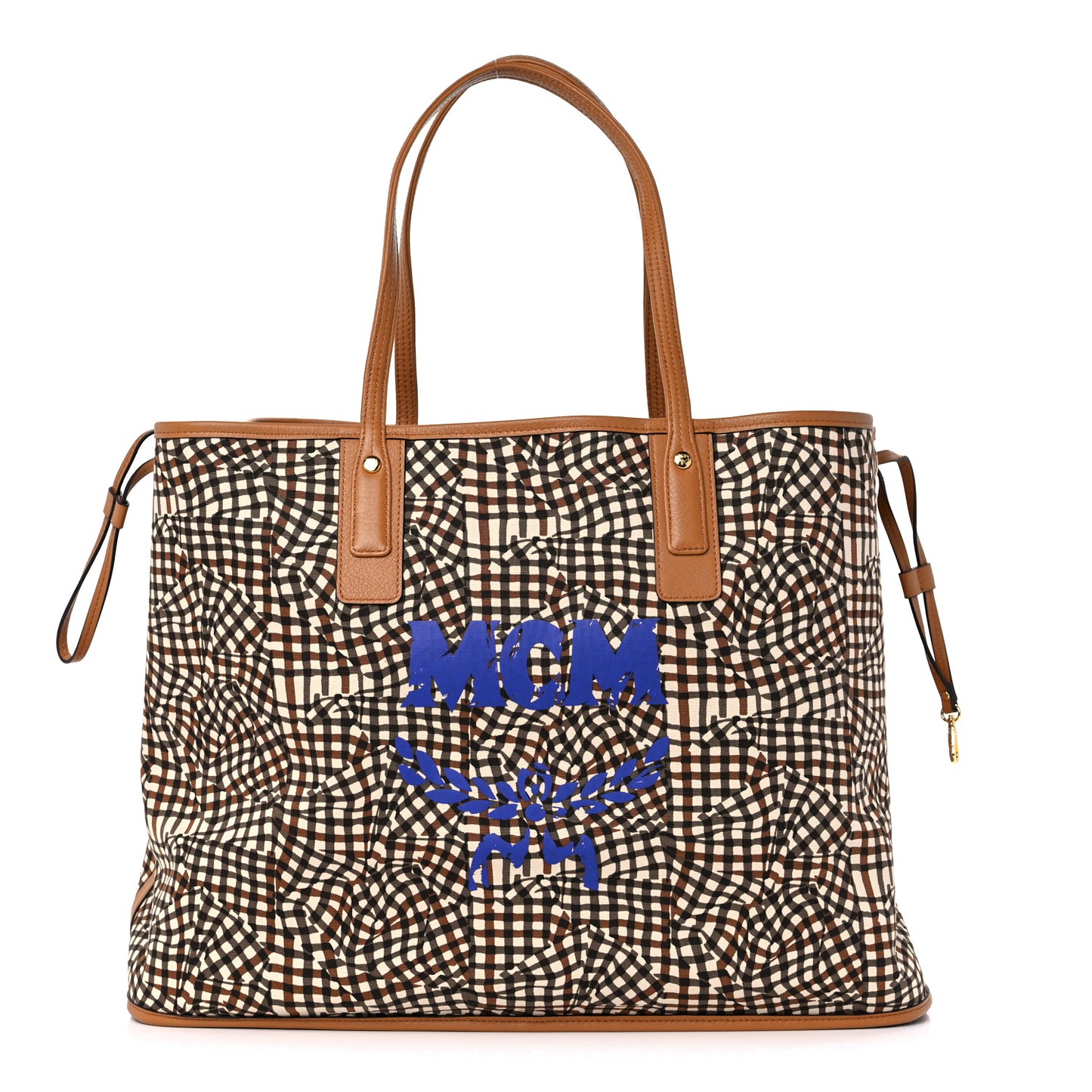 Visetos Large Liz Reversible Shopper Tote Cognac