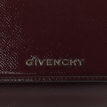 Givenchy Textured Calfskin Mini Pandora Box Chain Crossbody Bag Oxblood 7 of 12