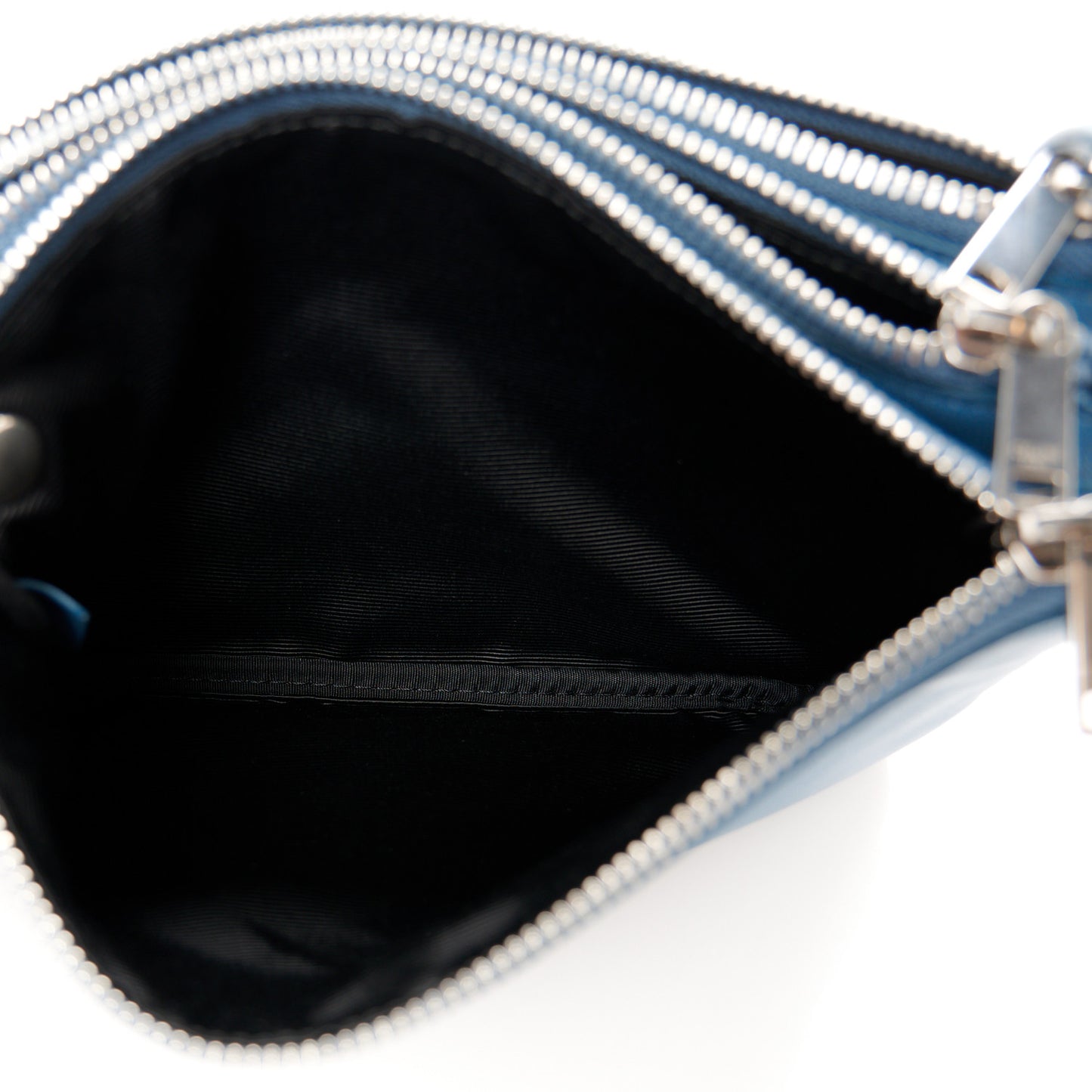 Lambskin Small Trio Crossbody Bag Denim