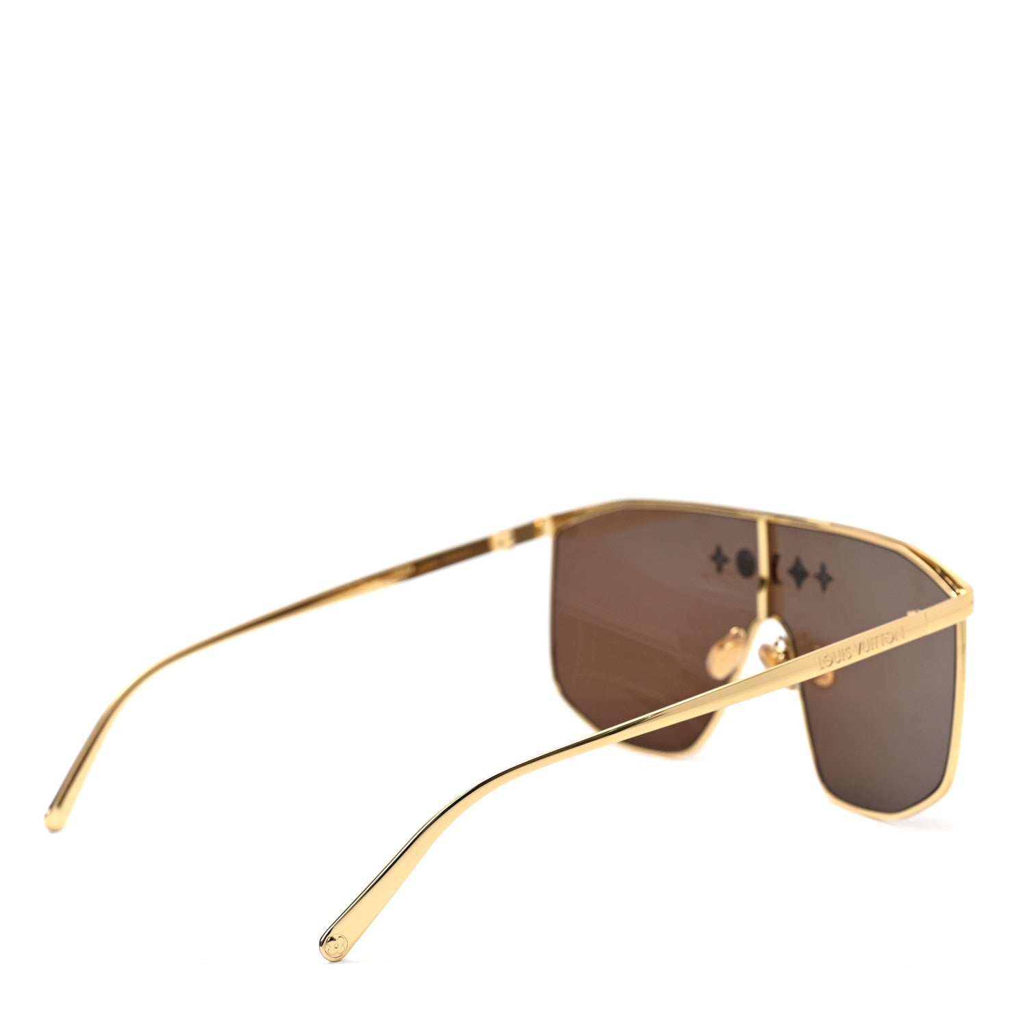 LOUIS VUITTON mm727さん専用 Louis Vuitton Metal LV Golden Mask Sunglasses Z1717U Gold